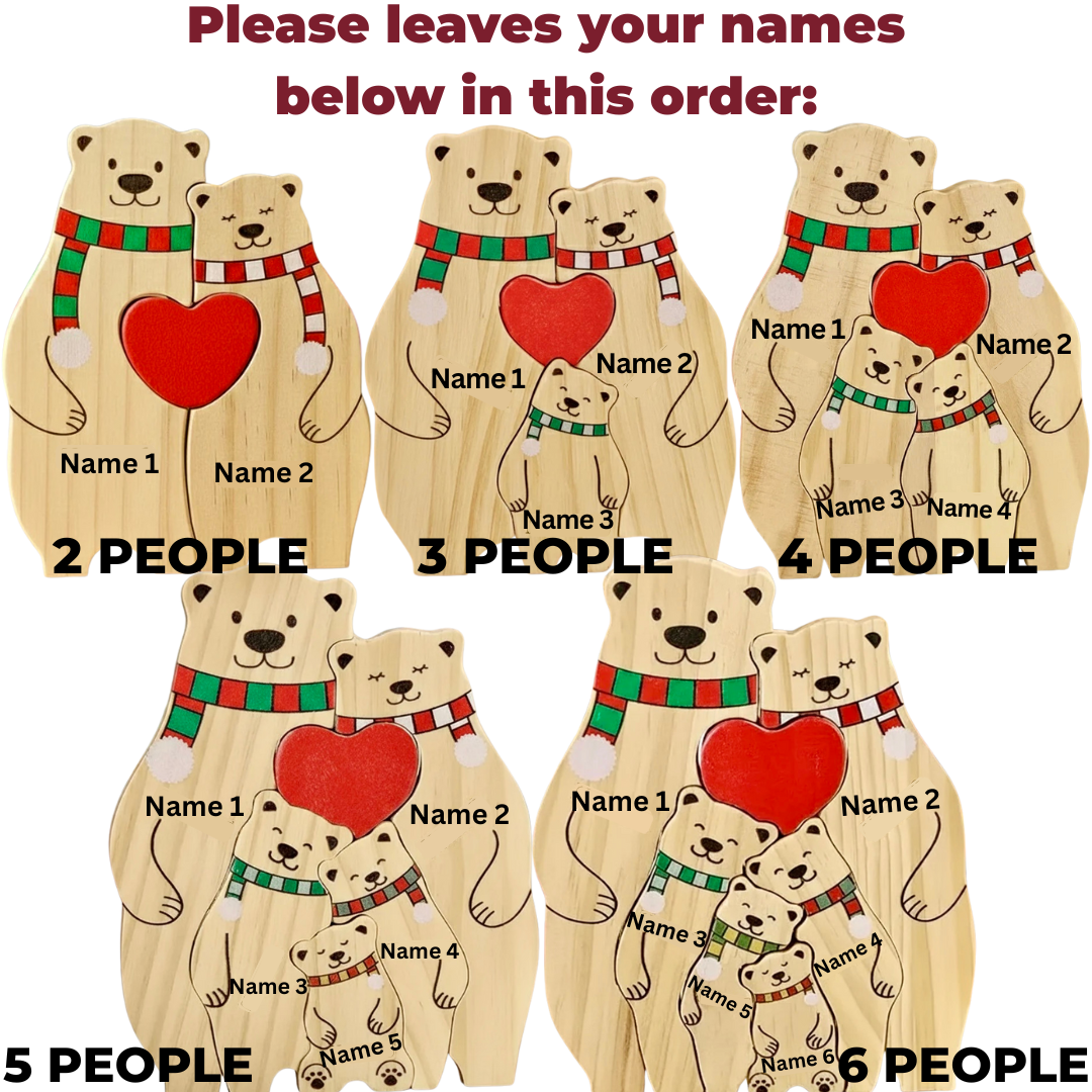 Premium Personalised Family Bears